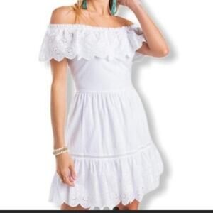 pastel dress for graduation Cream White Floral Off-Shoulder Short Graduation Dress Cream White Floral / XSmall main image 1